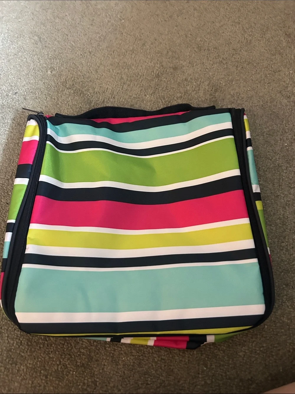 Thirty-one Striped Hanging Traveler Hanging Case Preppy Pop Pink